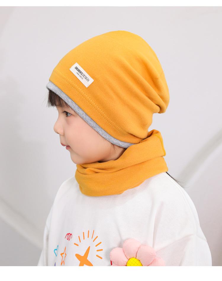 Dwuwarstwowa bawełniana luźna czapka dla dzieci - Ciepła wiatroszczelna czapka jesienno-zimowa dla dzieci w wieku 2-9 lat