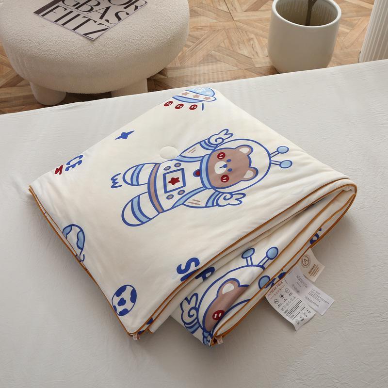 Class A Mother & Baby Knitted Cotton Soybean Summer Quilt - Cool, Washable, and Soft