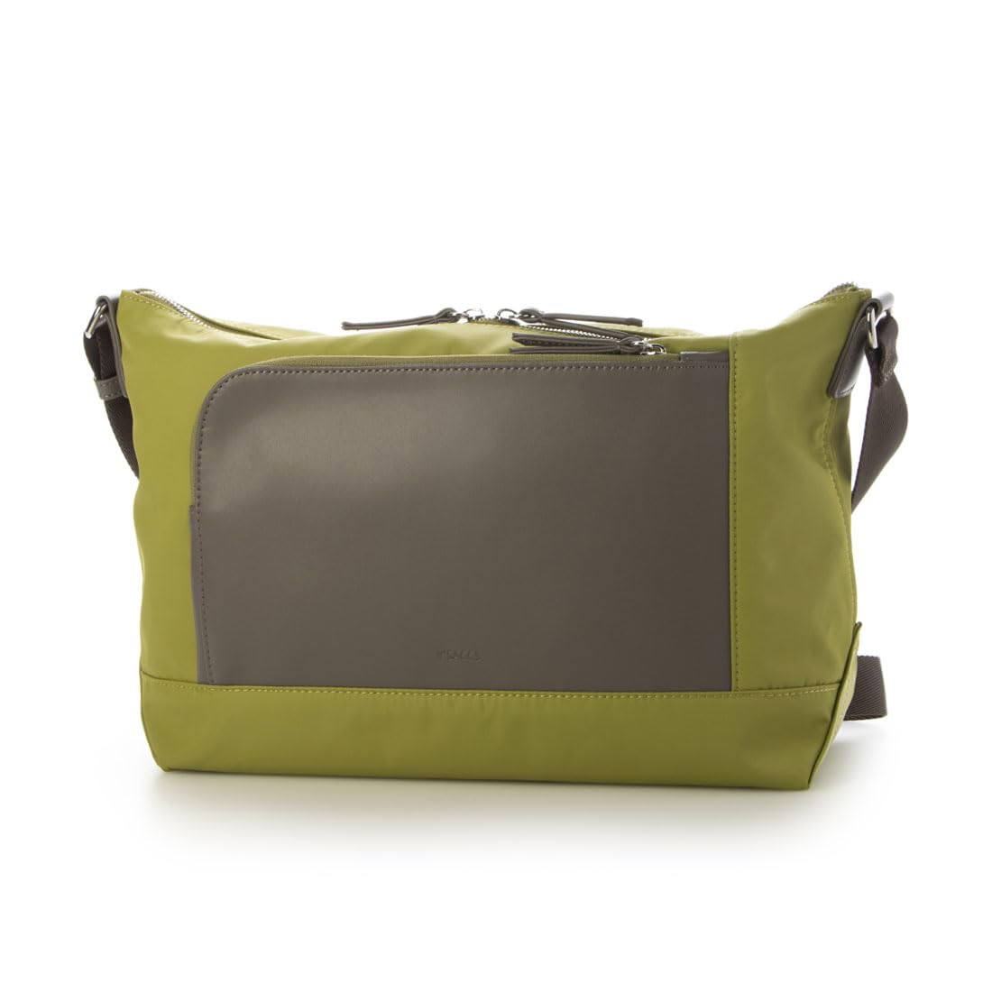Isaac Nylon and Recycled Leather Combination Multi-Shoulder Bag 2003402 LGN(82)
