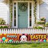 Dekoratives Osterhasen-Banner Frühling Osterdekoration Ostereier-Banner Für Partydeko Innendekoration Feiertag