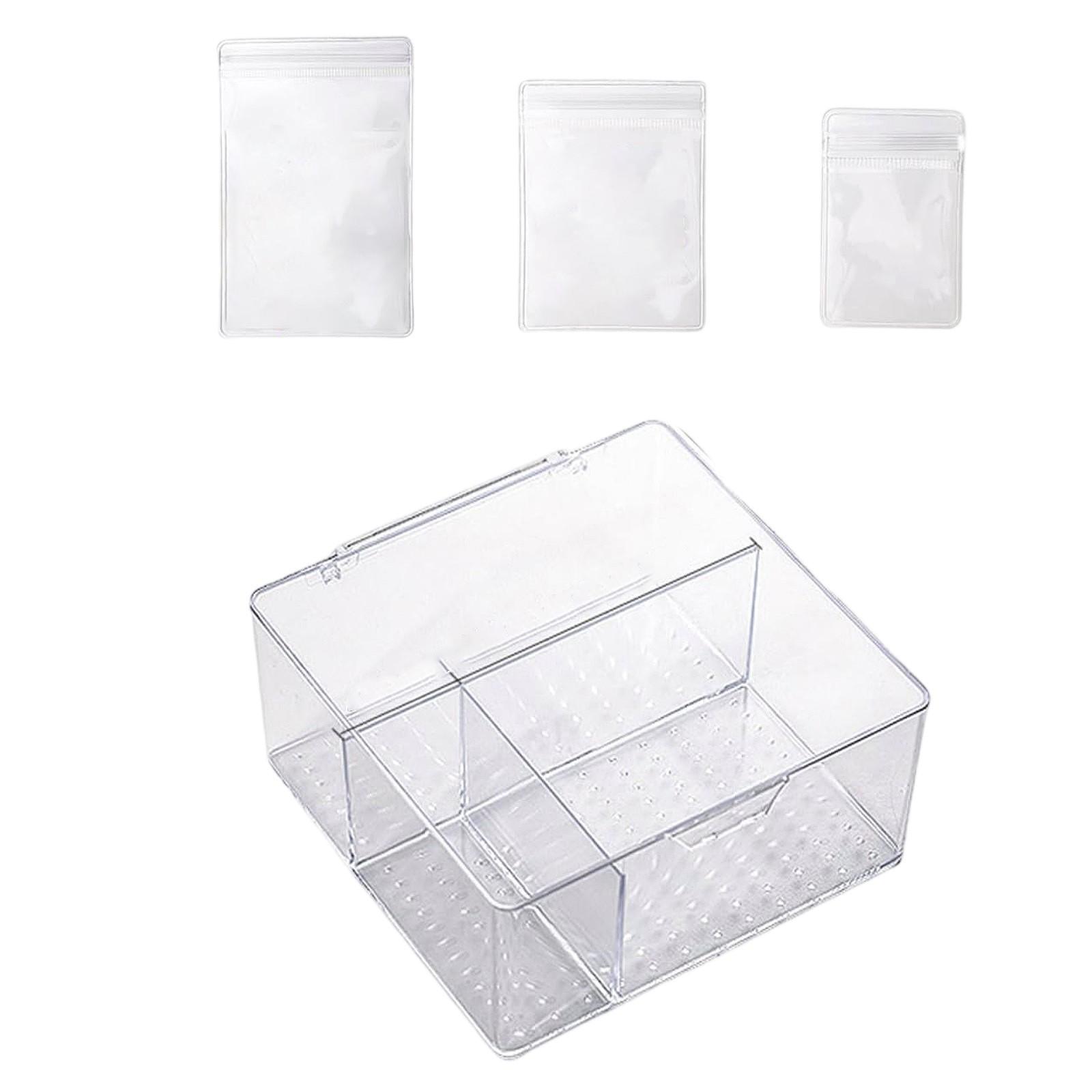 

4-в-1 акриловые органайзеры и хранилища для ювелирных изделий с 60 портативными сумочками для ювелирных изделий Tarnish, прозрачная шкатулка-органайзер для ювелирных изделий, дорожный футляр для ювелирных изделий One Size