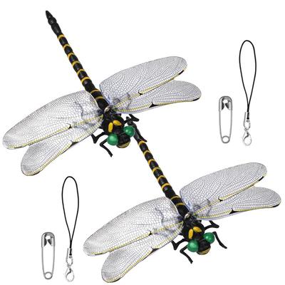 Ikiretmua Oniyanma Insektenschutz, Authentisches 12 cm Realistisches Libellenmodell, Libellenspielzeug, Libellenfigur, Libellenmodell, Typ 2025 (2er Set