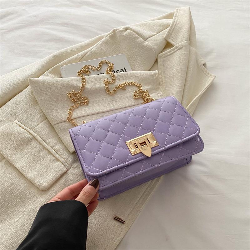 

Fashion personality niche shoulder messenger bag popular bag 2025 new casual trend temperament women s small square bag фиолетовый