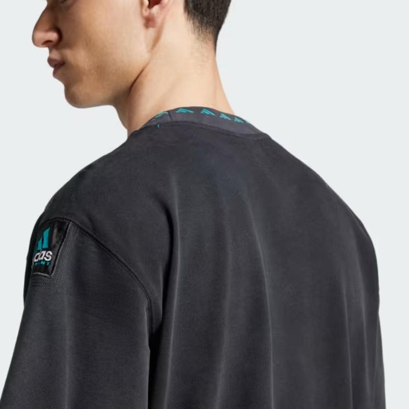 Adidas Equipment Series FW24 Crew Neck Pullover Sports Short Sleeve T-Shirt Men Tops Black JL9286