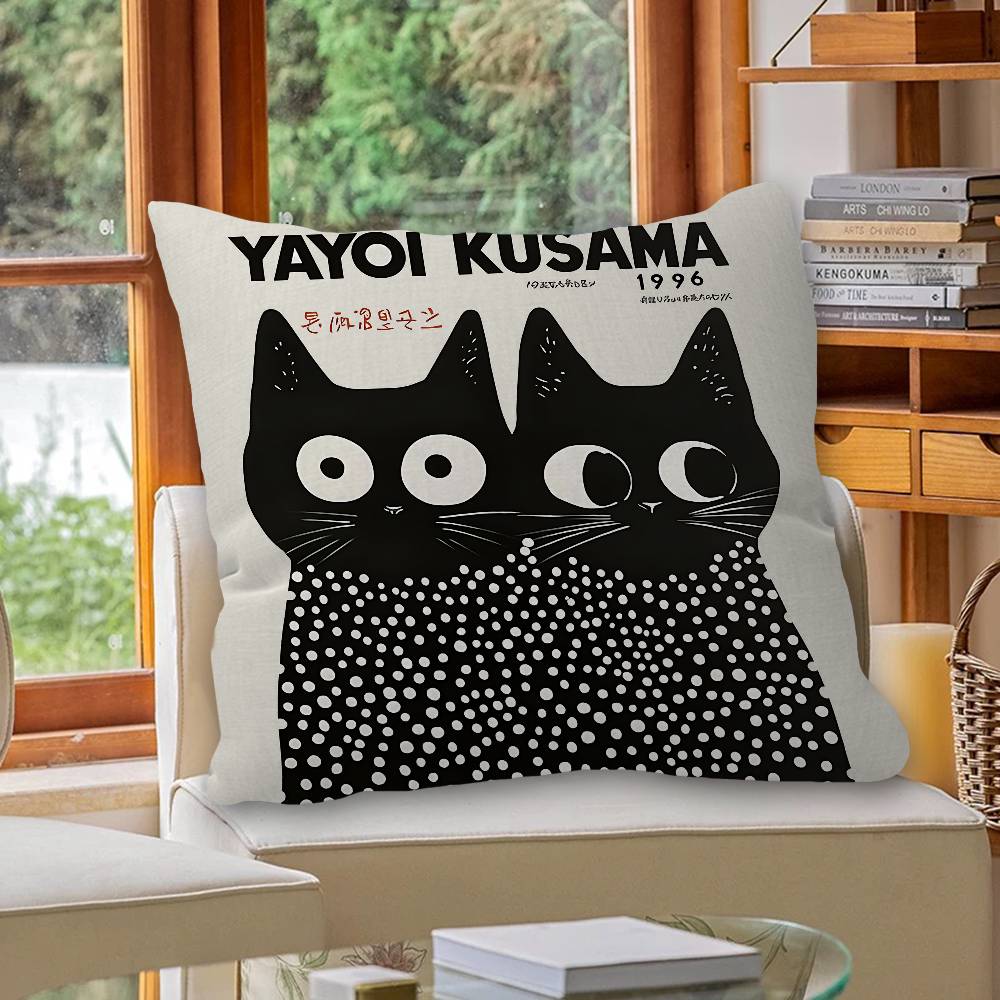 Beliebte Kunst YYayoi KusamaS Kissenbezug Kissenbezug Polsterung Sofa Wurfkissen Heimdekoration Kissenbezug