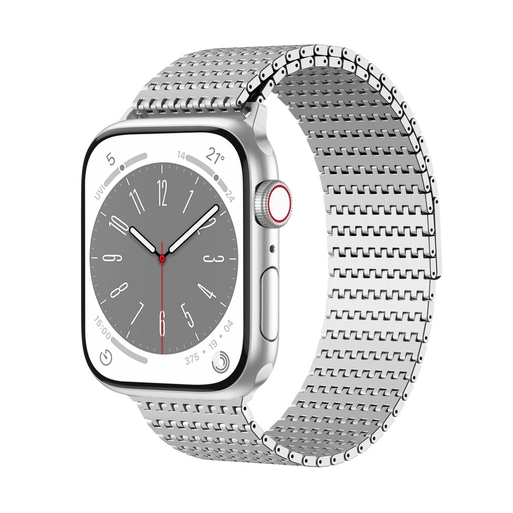 BEAEN Smart Watch Strap for IWatch Series 9 7 SE for Apple Watch Ultra 2 Band 49mm 45 38mm Bracelet Stainless Steel Strap