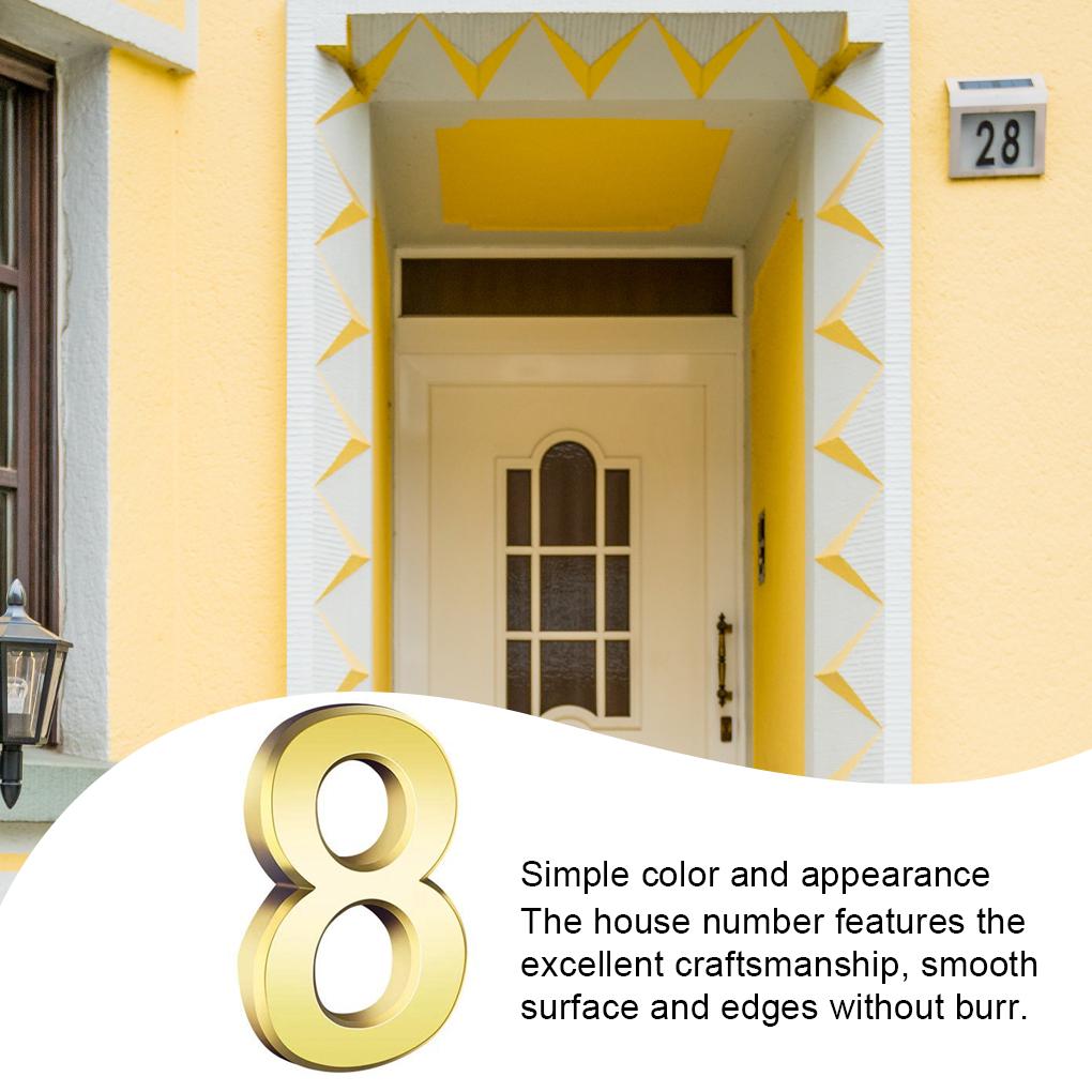Hausnummern für Außen Haushalt ple Stil Exquisites Schild Exquisite Zahlenmarkierung Markierungszubehör für Hotel Haus Wohnung