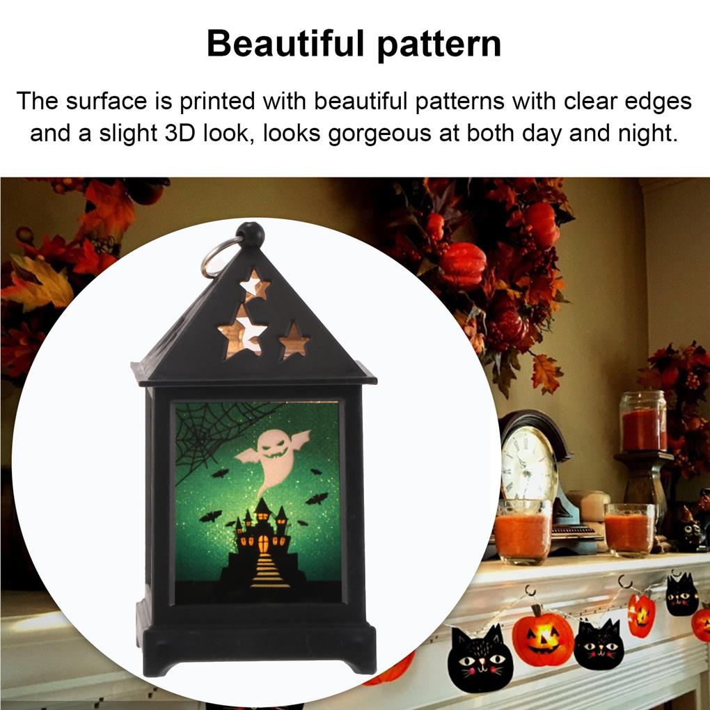 Party Lamp Halloween Lantern LED Light Festival Accessories Battery-operation Exquisite Compact Size Hangeable Holiday Supplies