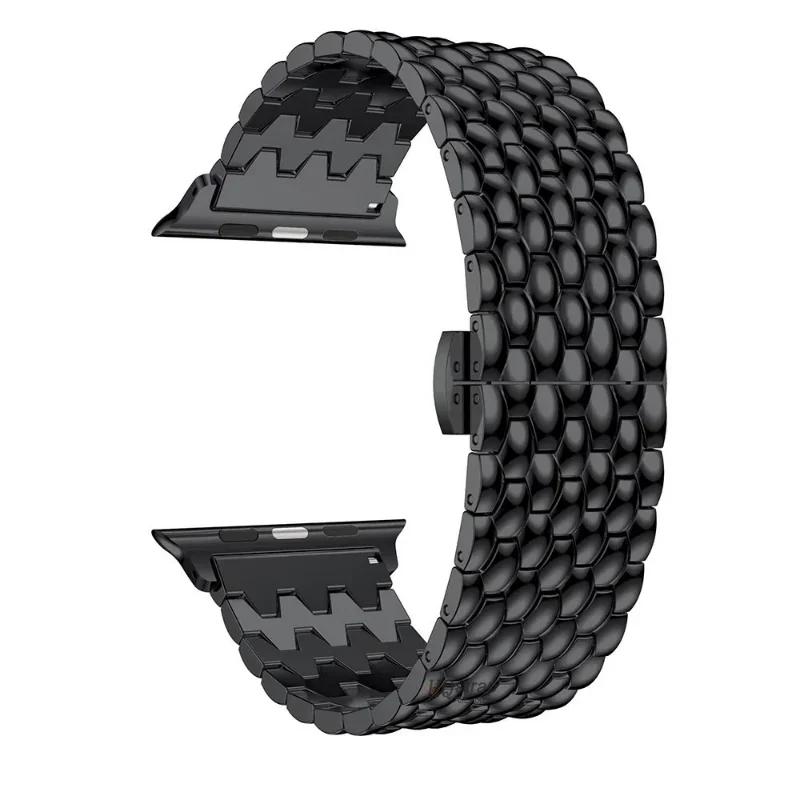 Dragon pattern metal for Apple Watch Band 44mm 45mm 41mm 40mm 38/42mm 49mm strap for iwatch series 7 8 5 4 6 SE Bracelet