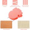 12Pcs Cubicle Clips for Fabric Walls, Plastic Stainless Steel Cubicle Hooks, Panel Push Pin, Cubicle Wall Clips for Hanging Photos Office Notes Data