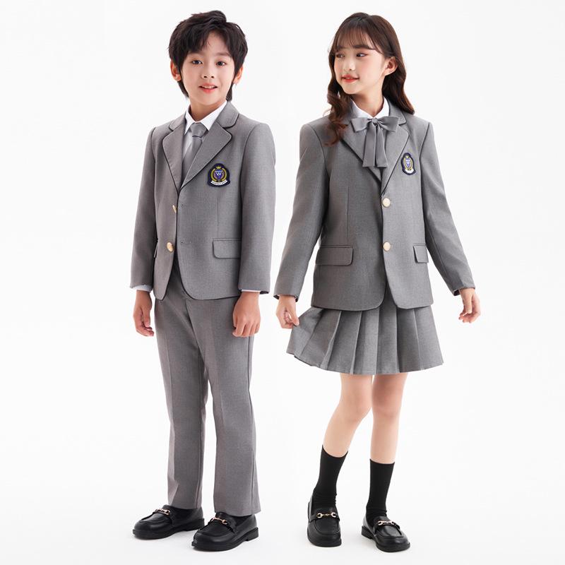 Summer British Style School Uniform Set for Students - Includes Choir and Graduation Options