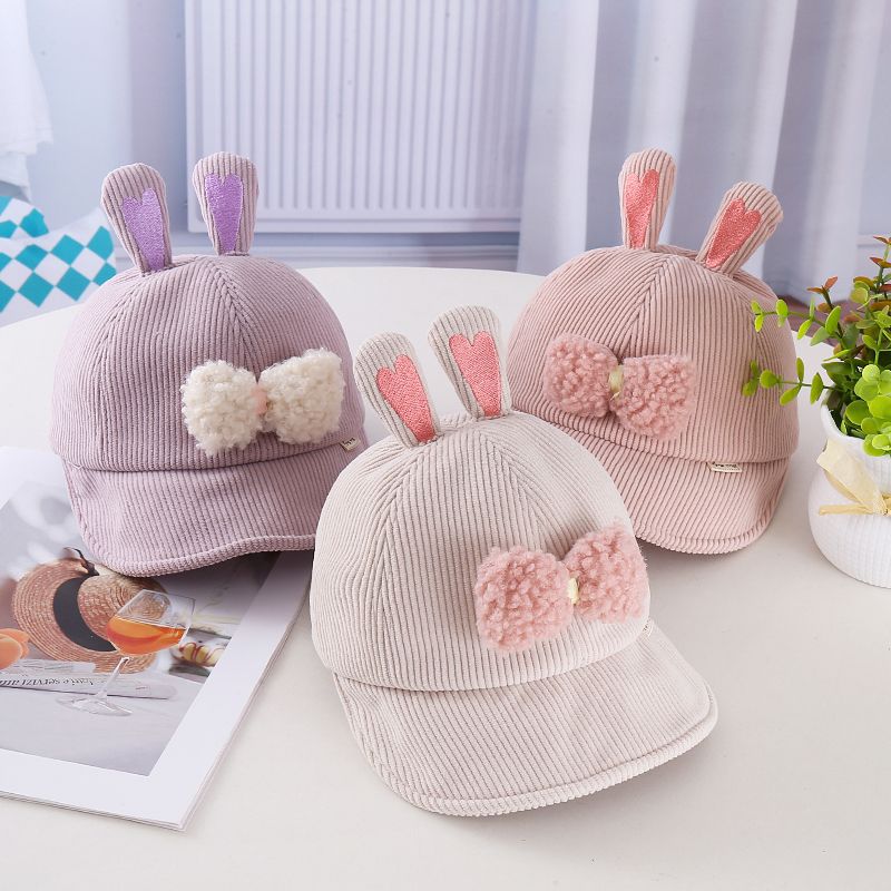 Kids Corduroy Beret Hat Autumn Winter Boys Stylish Newsboy Cap Girls Unique Duckbill Hat Warm Fashionable Headwear
