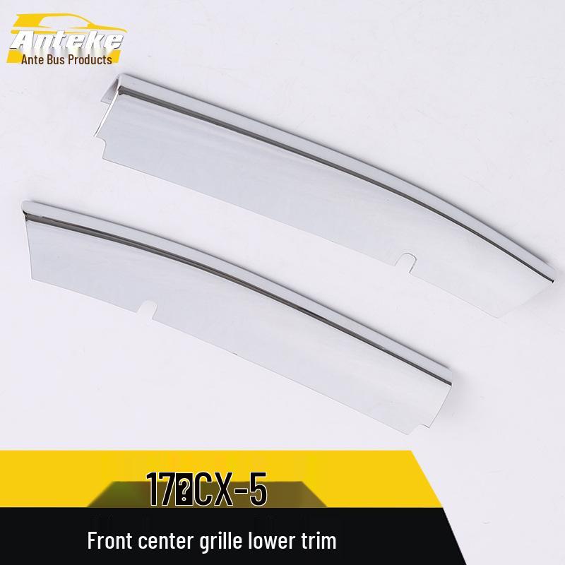 CX-5 Front Grille Lower Trim Anti-Scratch Bumper Hood Strip, 2017 Model.