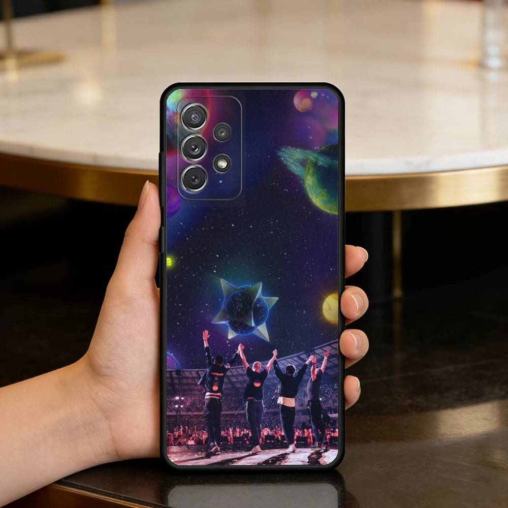 

C-Coldplay-AY Phone Case For Samsung Galaxy A73,A72,A71,A70,A53,A52,A51,Soft Silicone Black Cover Samsung a12