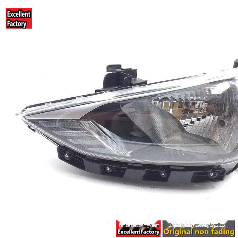 Compatible with Hyundai Elantra 2017-2019 Headlight Assembly: Front Housing, Low/High Beam Lamp Cover