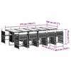 VidaXL Ensemble à manger de jardin et coussins 11 pcs marron rotin 3211653