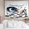 1PC Teddy Bear Night Sky K-pop music group Tapestry Accessories for Bedroom,Livingroom, dormitory Room Wall Decor Fan Birthday Gifts