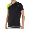 Volleyball Wear Game V2MA8001 94 Black X Lime Green XL Short-Sleeve Shirt, Sweat-Wicking, Quick-Drying,