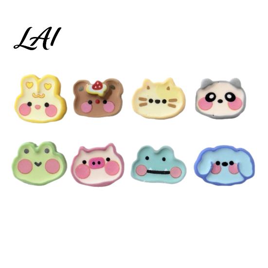 Decorative Resin Fridge Stickers 8Pcs Cartoon Animal Magnets Cute Magnetic Decorations for Refrigerator Whiteboard And Office Creative Ornaments