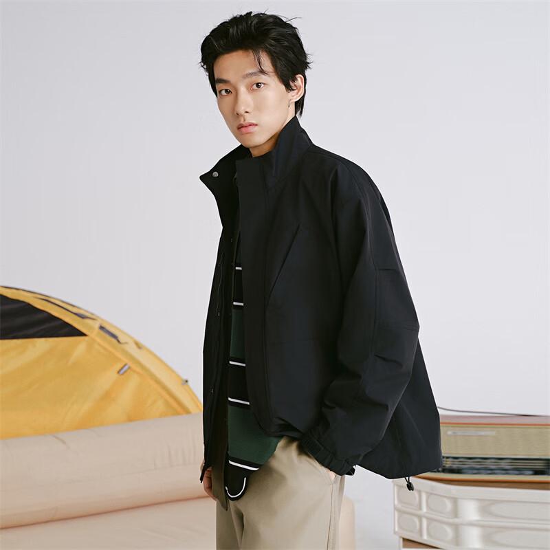 Mark Fairwhale Men's Stand-Collar Outdoor Windbreaker Jacket