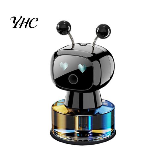Car Fragrance Diffuser Smart Air Freshener Aromatherapy 3 Modes Adjustable Long-Lasting Robot-Shaped Design Essential Oil Stylish Accessory
