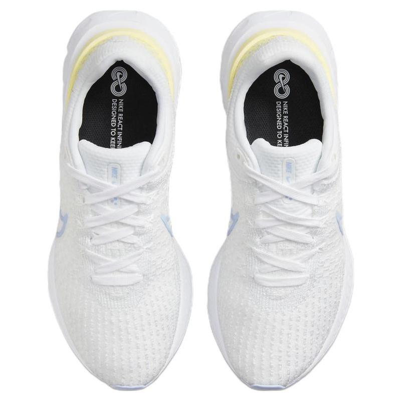 Nike React Infinity Run Flyknit 3 White Violet Citron Tint Women's Sneakers DD3024-100