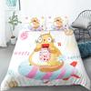Chicken Animals King Queen Duvet Cover Lovely Cartoon Farm Chick Bedding Set Kids Girls Wildlife 2/3pcs Polyester Quilt Cover
