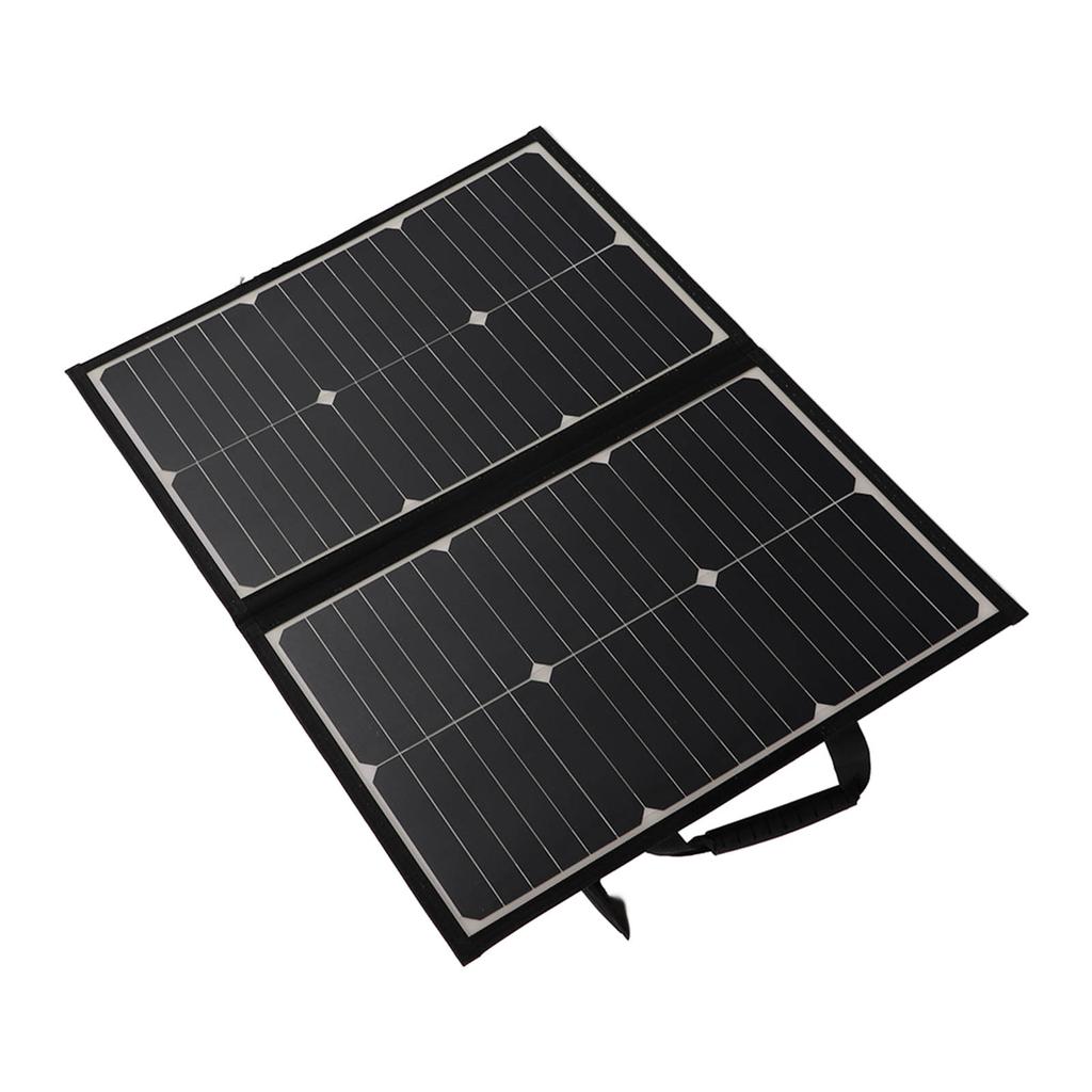 60W Portable Foldable Solar Panel Dual USB Ports Monocrystalline Silicon Solar Charger Kit
