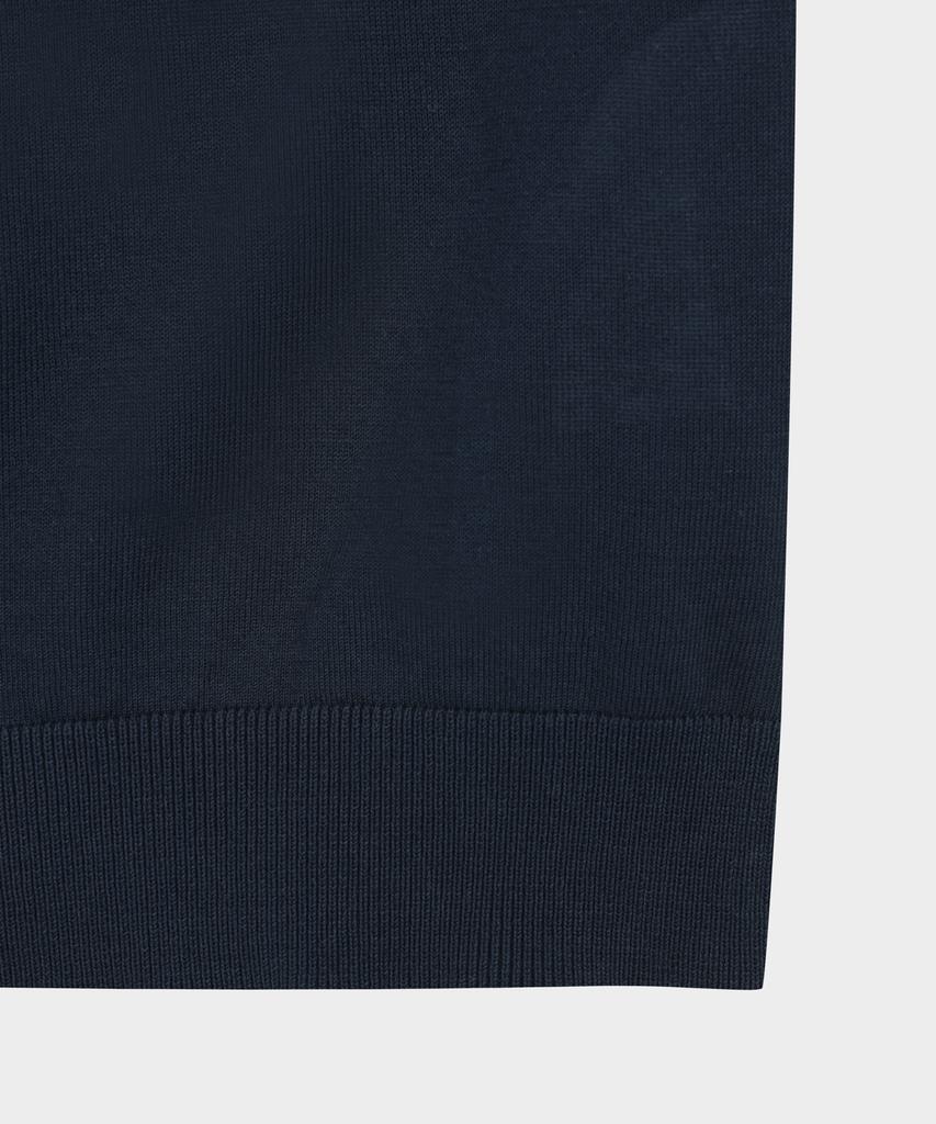 BROOKS BROTHERS Cotton Polo Short Sleeve Sweater (Navy) (Bbwtmog202)