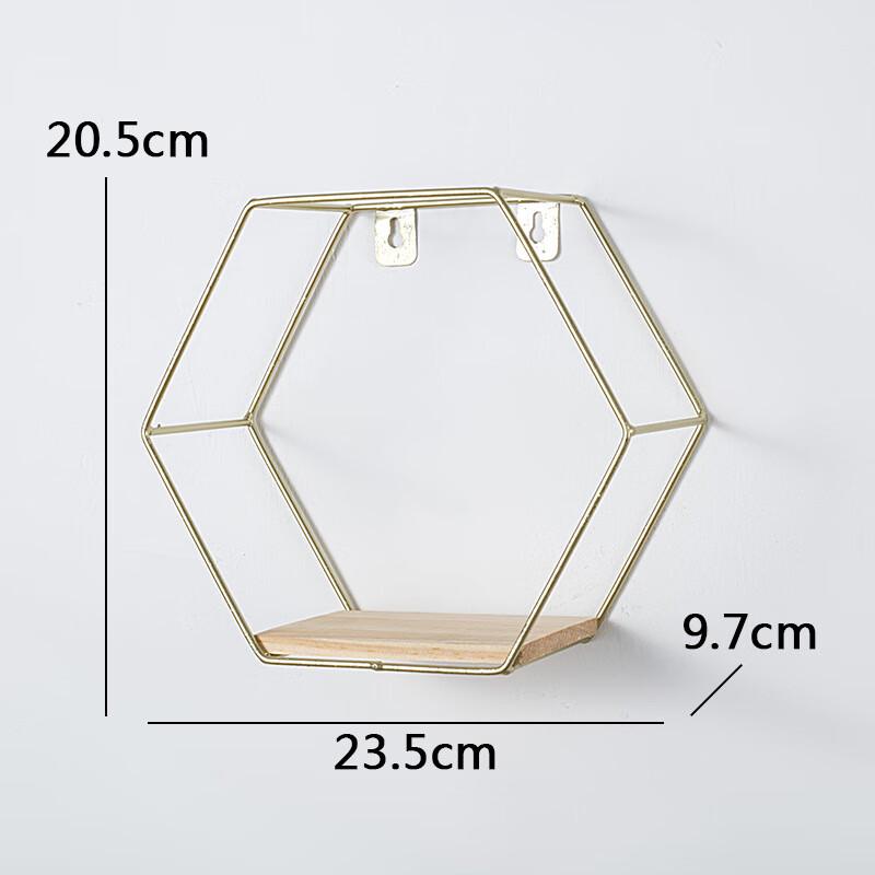 Hexagonal Gold Ins Style Hanging Decoration