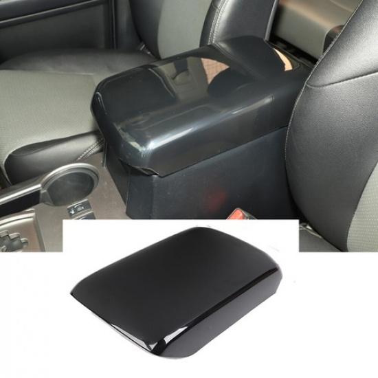 Gloss Black Center Console Armrest Box Panel Decor Cover Trim For 4Runner 2010+