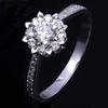 JZ020 Snowflake 30-Point Diamond Women's Wedding Ring Simulated Diamond Jewelry Proposal Ring