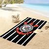 SC Corinthians Paulista Aufdruck Strandtuch, Großes Weiches Schnelltrocknendes Handtuch für Strand Camping Schwimmen