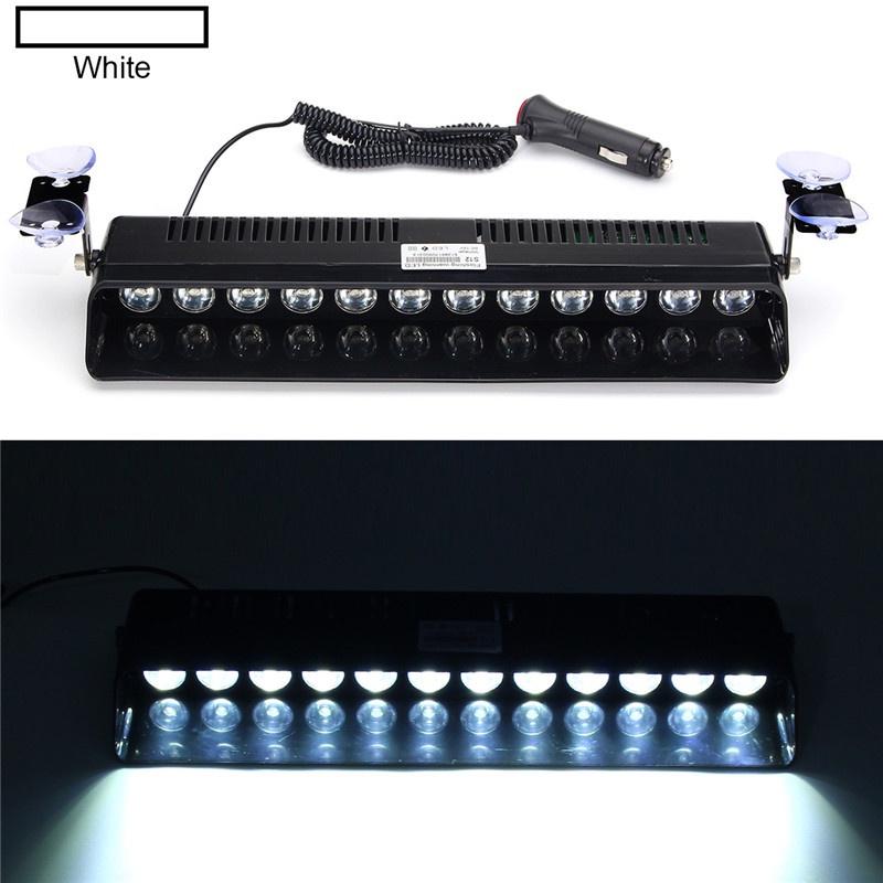 

DC 12V 12LED Автомобильный стробоскоп Вспышка Лобовое стекло Автомобиль Передняя передача Присоска Панель приборов Аварийный Предупреждающий Противотуманная фара Красный Синий Белый Желтый белый