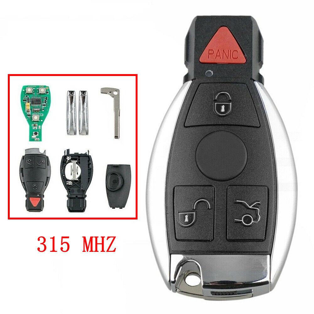 BGA Style 3+1 Button Remote Smart Key 315MHZ NEC Chip for Benz ML W164/6 2007-14
