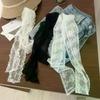 Fashion Y2k Long Lace Waistband Bow Floral Lace Waist Belt Tie Up Thin Dress Jeans Belt Summer