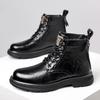 British Style Men's Genuine Leather Boots Fashionable Business Short Boots Winter Ankle Men Work Boots Versatile