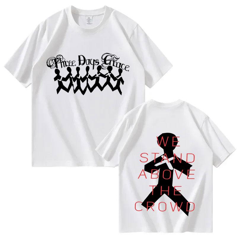 Alternative Metal THREE DAYS GRACE New Album Poster Graphic Print Tees Unisex Unisex Fashion Summer Cotton Oversized Casual Tshirts