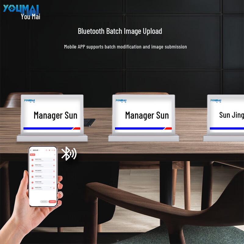 Youmai 4,2-Zoll E-Ink Elektronische Konferenz-Schreibtischkarte (CN-Version)
