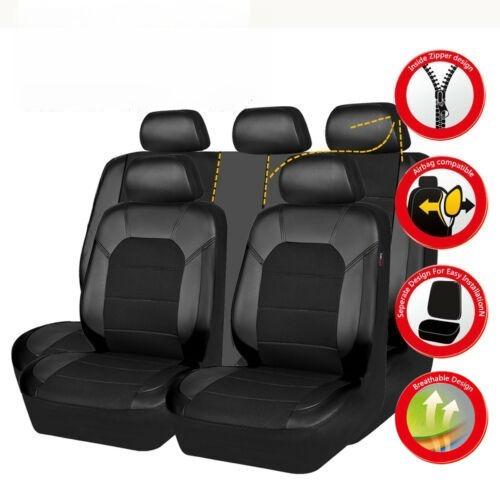 Leather Breathable Fabric Car Seat Cushion Universal Car Seat Cover Pu Leather  Front And Rear Seat Full Protect Car