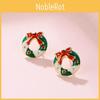 Alloy Fashionable Christmas Earrings Unique Gift For Women Jewelry Holiday