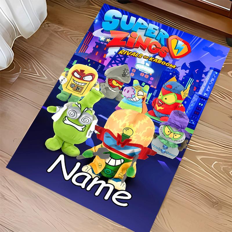 Custom Personalization SuperZings Print Area Rug - Soft, Washable Non-Slip Indoor Mat,Living Room,Home&Office Decorative Rug