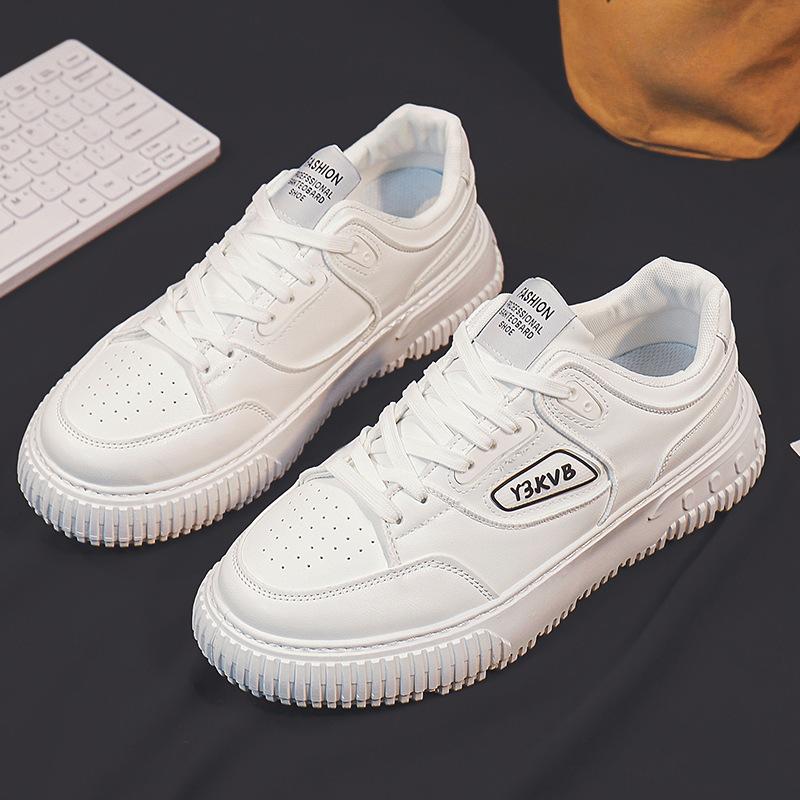 

White Shoes Men s Summer Fashionable Shoes for Boys Breathable Casual White Board Shoes Sneaker Shoes Men s Shoes 39 білий