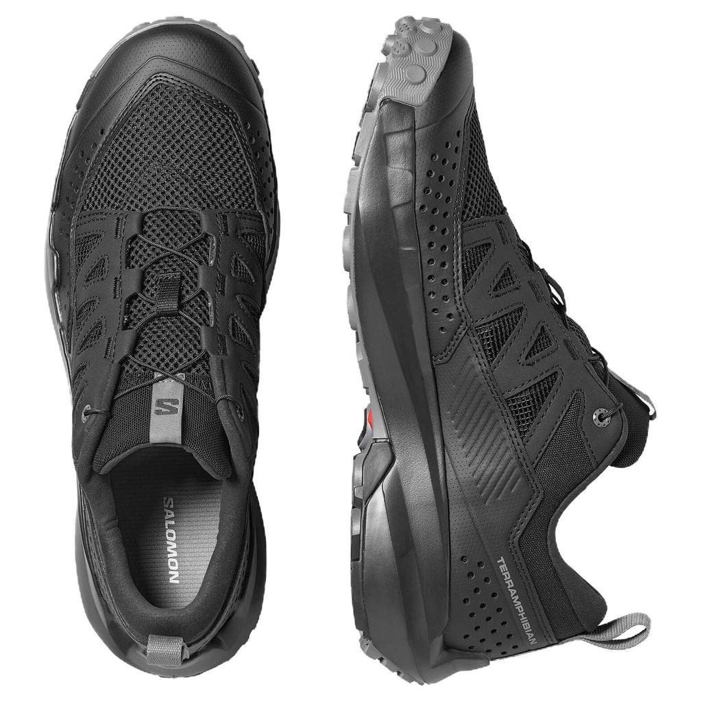 Salomon Terr amphibian Comfortable Versatile Waterproof Non-Slip Creek Shoes Men Shoes Black 491440