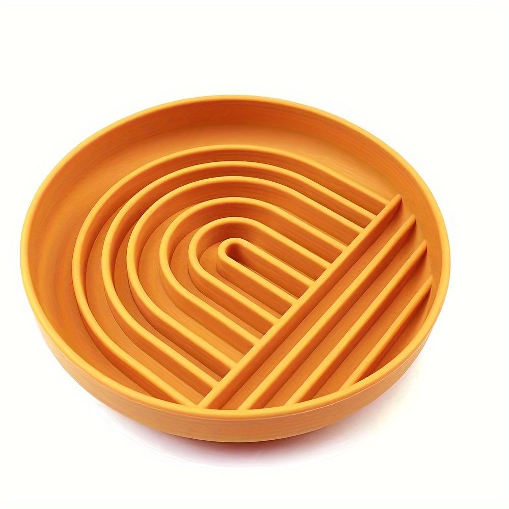 

1pc Silicone Pet Slow Feeder Mat Non-slip Dog Licking Pad with Suction Cup Pet Placemat for Dog Bathing Grooming Distraction жовтий