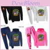 Minecraft Chicken Jockey Childrens Cartoon Hoodie And Pants Set With Cotton Fabric For Casual Winter Wear