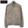 Valstar 407A F132 Khaki Goat Leather Suede Rib Color Leather Blouson Jacket Jacket 46 khakiUsed