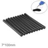 5 Stück 10 Stück schwarze Heißklebestifte 7 mm x 100 mm Klebstoff für Heimwerkerwerkzeuge für Heißklebepistole Bastelalbum Reparatur Klebestift