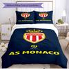 3pcs Duvet Cover Set (1*Duvet Cover + 2*Pillowcase, Without Core), AS Monaco Print Soft All‑Season Bedding Set, Home Bedroom Decor Gift
