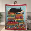 Blanket Romantic Ocean Style Whale Shark Pattern Throw Blanket Bedding Blankets for Home Office CampingChristmas Gifts